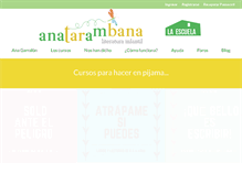 Tablet Screenshot of anatarambana.com